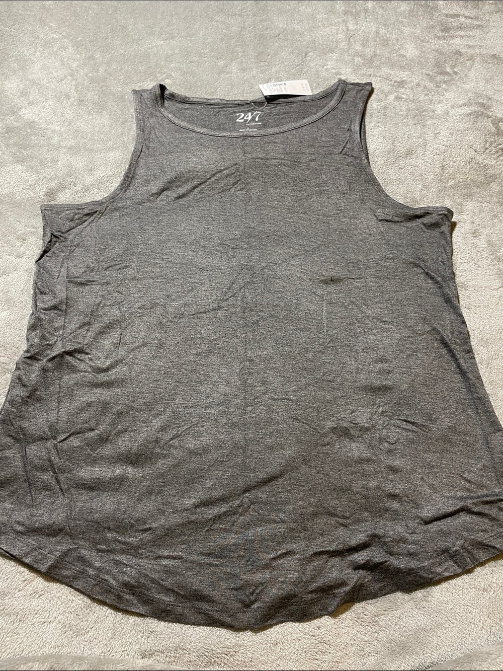 24/7 by Maurices Gray Sleeveless Tank Top NWT
